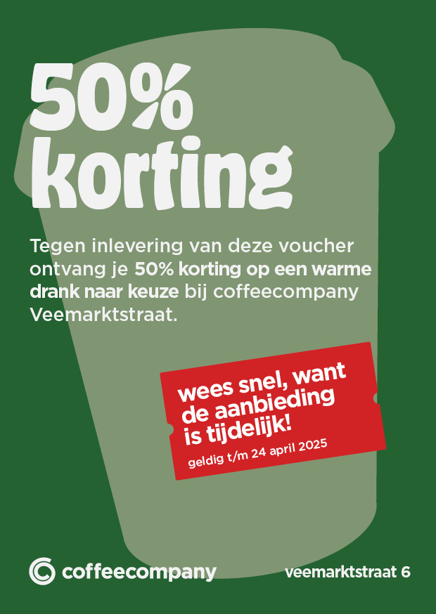 Trakteer jezelf op een heerlijke koffie mét korting